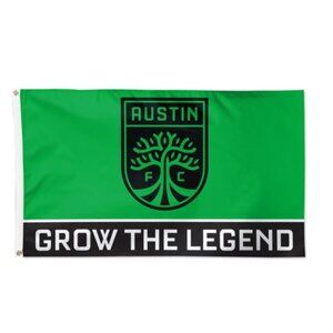 Austin FC "Grow the Legend" Flag 5x3 MLS Verde